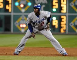 Here's Hanley Ramirez of the Dodgers in his ready position. (As recommended by my husband)